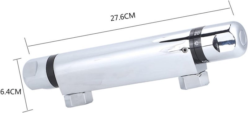 Wall mount Bathroom Thermostatic Shower Valve Trim,Thermostatic Mixer Valve, Exposed Shower Faucet with Constant Temperature water mixer for Bathroom, RV, Clawfoot Tub, Thermostatic Mixer Valve, - Image 3