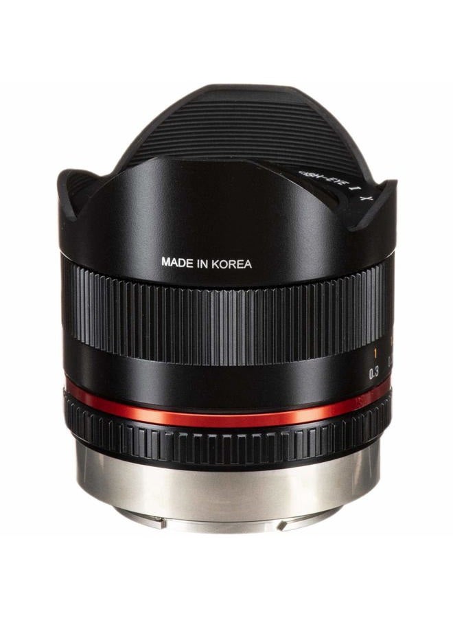 Rokinon 8mm F2.8 UMC Fisheye II (Black) Lens for Fuji X Mount Digital Cameras (RK8MBK28-FX)  - Image 3