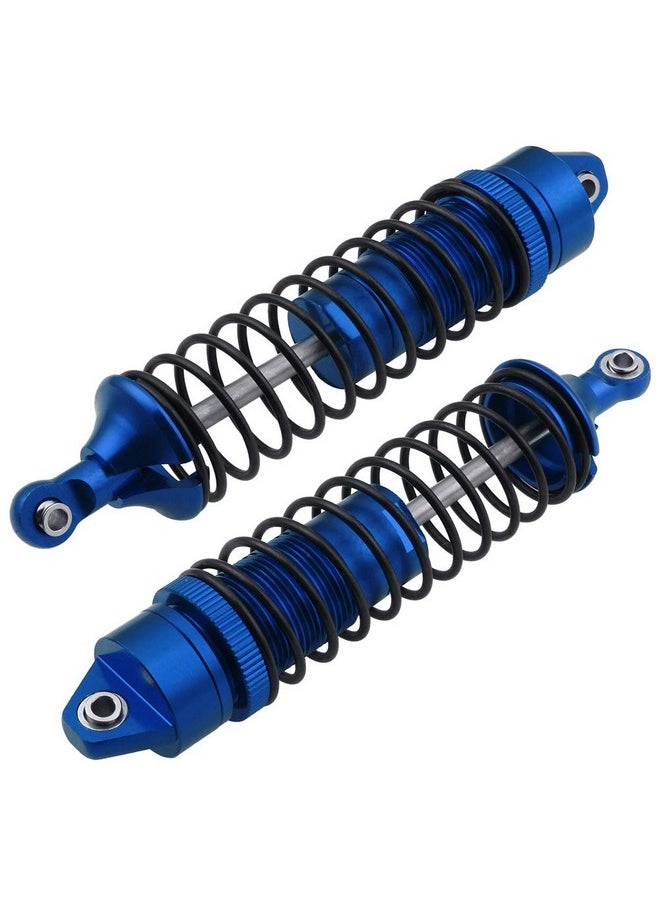 All Metal Shocks For Traxxas Rustler 4X4 Vxl Slash 2Wd 4X4 Hoss Stampede Bandit Nitro Shock Absorber Damper Set 1/10 Upgrades Parts Replace Of 5862 (4-Pack) (Blue)