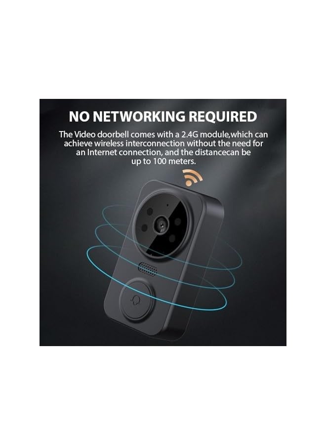4.3 Inch IPS Screen 2.4G Wireless Visual Doorbell with Screen, Wireless Smart High-definition Video ing Intelnt Doorbell for Villa Home Office Apartment - Image 5
