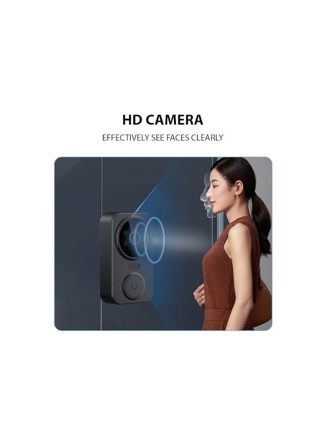 4.3 Inch IPS Screen 2.4G Wireless Visual Doorbell with Screen, Wireless Smart High-definition Video ing Intelnt Doorbell for Villa Home Office Apartment - Image 2