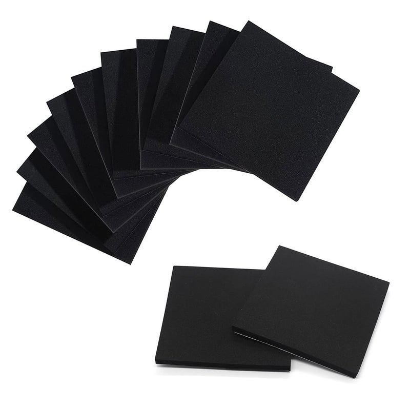 Allwin Foam Padding Sheets with Adhesive Backing - Self Stick Neoprene Insulation Foam,8PCS 1/4 Inch Thick X 4 Inch Long X 4 Inch Wide - Closed Cell Foam Sheet Square Pad - Image 1