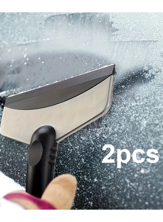 قطعتان فرشاة ثلج للسيارة لإزالة وتنظيف ثلج النافذة الأمامية للسيارة - Image 1