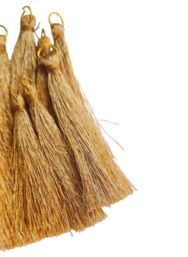 Zippy Flora شرابات حريرية يدوية الصنع من زيبّي فلورا لأعمال الحرف اليدوية والمشاريع الجدارية (ذهبي (عبوة من 20)) - Image 2