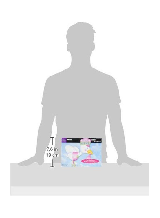 NIBEMINENT Bundle Of Joy Stork Its A Girl Foil Balloon 23x32inch - Image 2