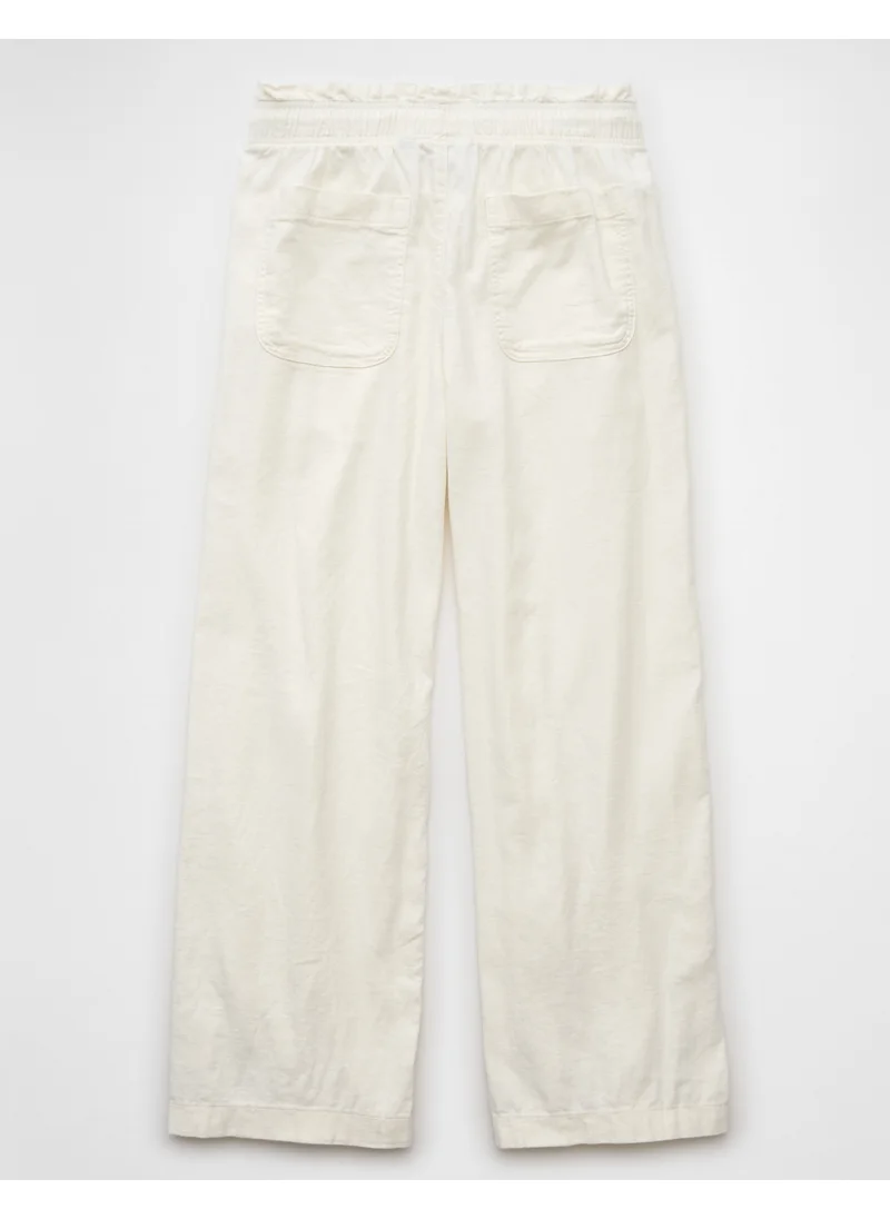American Eagle AE Dreamy Drape Linen-Blend Pull-On Pant