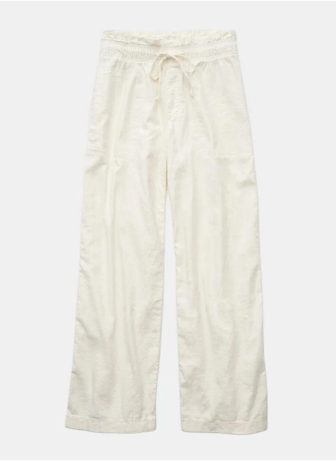 American Eagle AE Dreamy Drape Linen-Blend Pull-On Pant