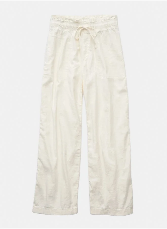 American Eagle AE Dreamy Drape Linen-Blend Pull-On Pant