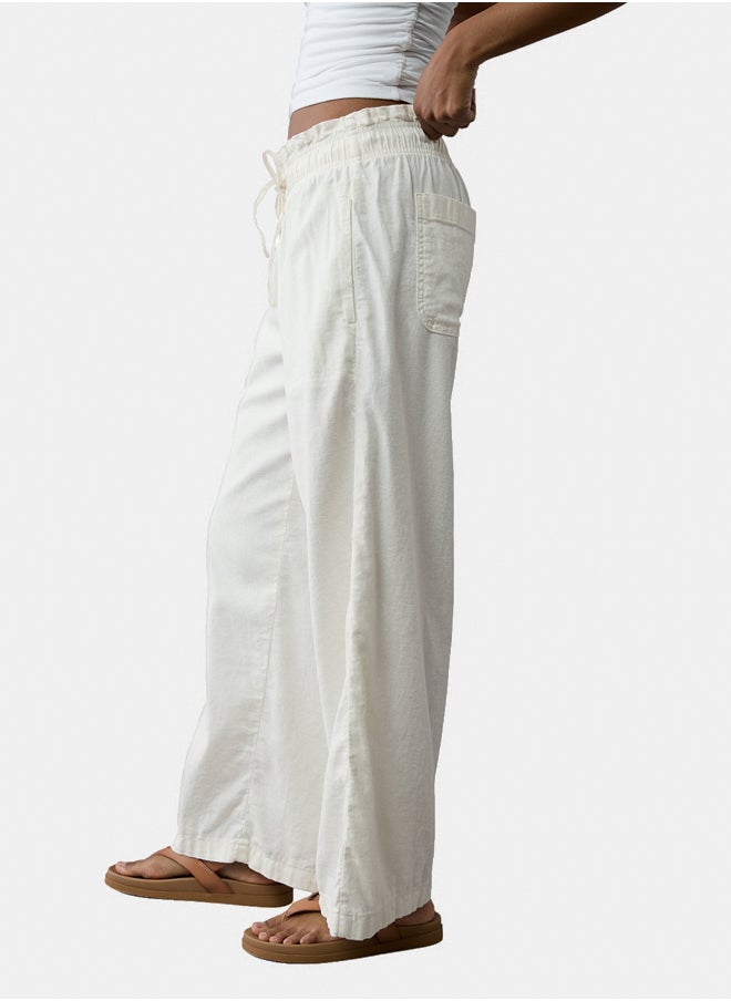 American Eagle AE Dreamy Drape Linen-Blend Pull-On Pant  - Image 5