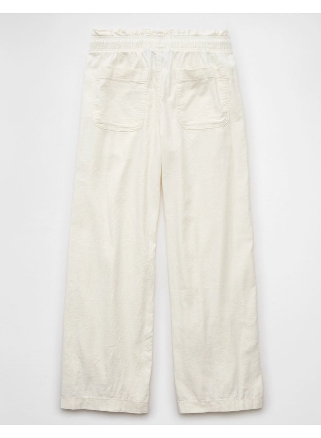 American Eagle AE Dreamy Drape Linen-Blend Pull-On Pant  - Image 3