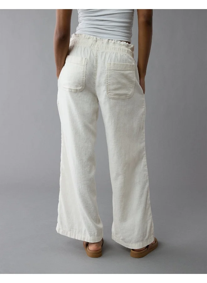 American Eagle AE Dreamy Drape Linen-Blend Pull-On Pant