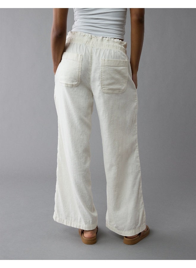 American Eagle AE Dreamy Drape Linen-Blend Pull-On Pant  - Image 2