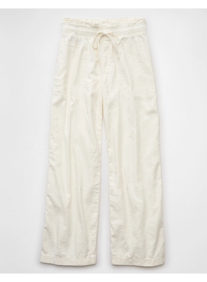 American Eagle AE Dreamy Drape Linen-Blend Pull-On Pant  - Image 4