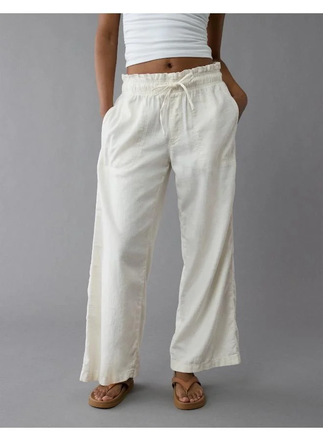 American Eagle AE Dreamy Drape Linen-Blend Pull-On Pant