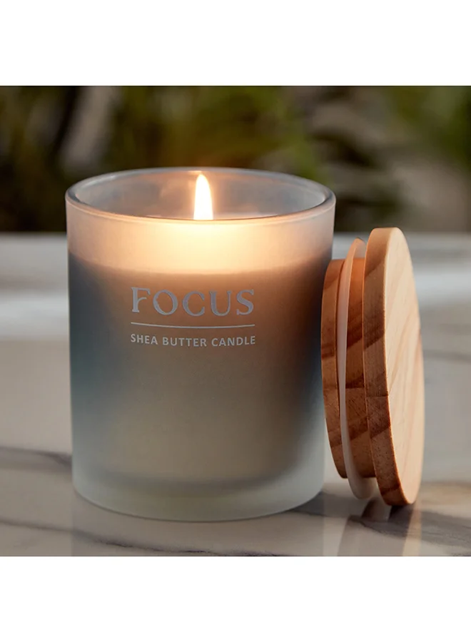 هوم بوكس Nourish Focus Jar Candle with Wooden Lid 206 g