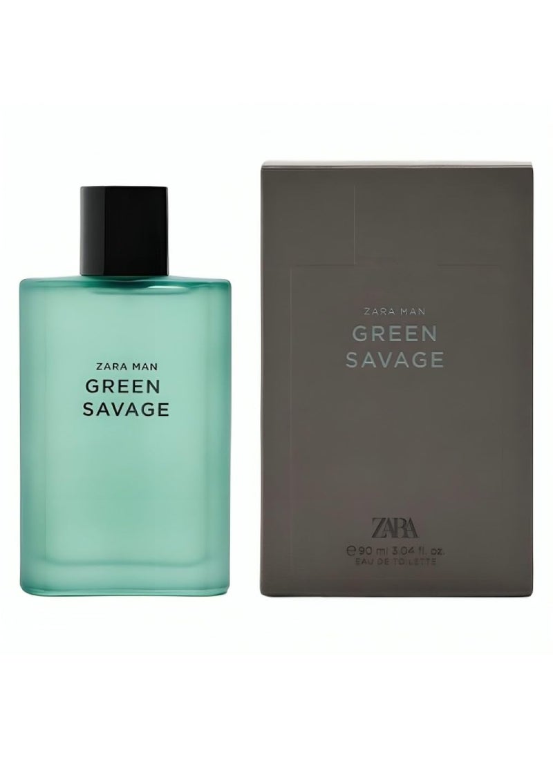 Zara Zara Man Green Savage Cologne for Men EDT Eau De Toilette 90 ML 304 FL OZ 