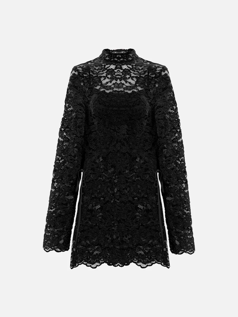 Lichi Guipure blouse with monochrome top