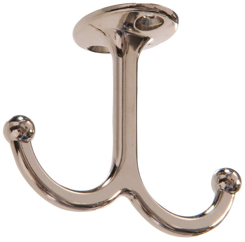 HARDWARE ESSENTIALS خطافات معطف تحت الرف 852304 من هاردوير إيسينشالز - عبوة من 2 - Image 1