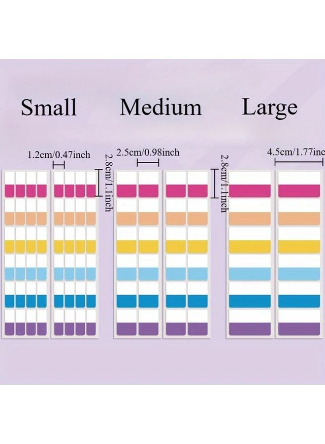120 Pcs Colorful Plastic Index Tabs Reusable Page Markers Medium Size For Office File Organization - Image 4
