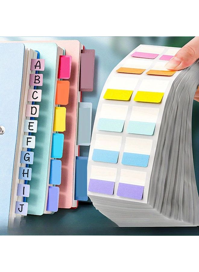 120 Pcs Colorful Plastic Index Tabs Reusable Page Markers Medium Size For Office File Organization - Image 2