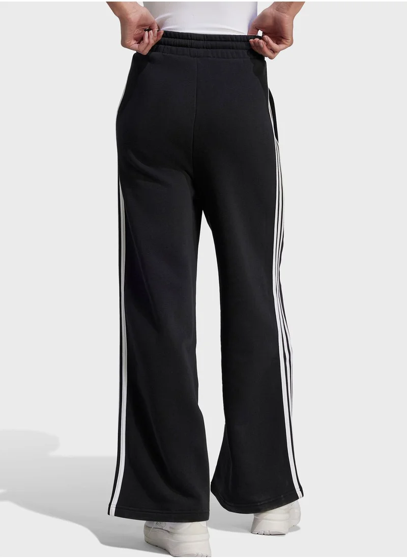 Adidas 3 Stripes Fleece Wide Pants