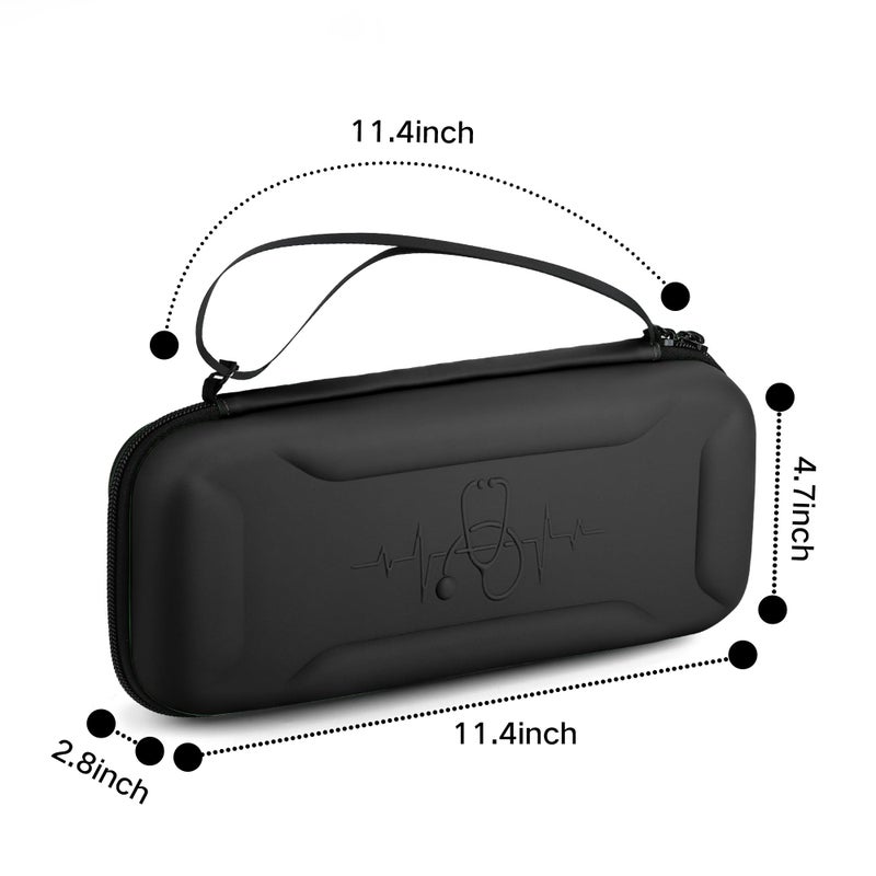 MOSLA Stethoscope Case for 3M Littmann Classic III,Lightweight II S.E. Cardiology IV,Nurse Gift Hard Organizer Portable Carry Travel Cover Storage Bag with Vital Medical Supplies - Image 5