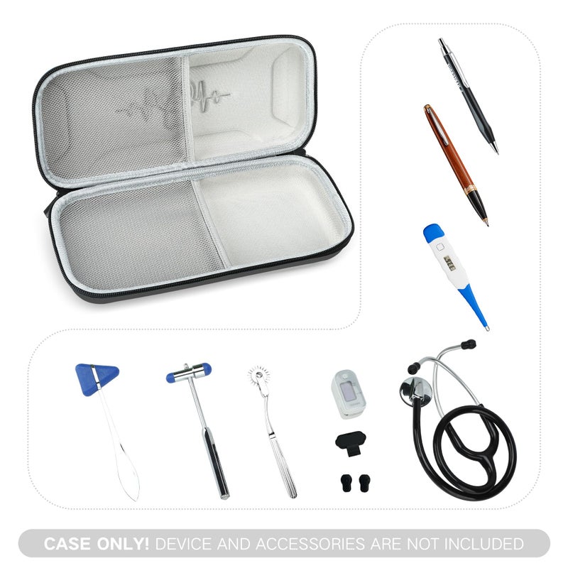 MOSLA Stethoscope Case for 3M Littmann Classic III,Lightweight II S.E. Cardiology IV,Nurse Gift Hard Organizer Portable Carry Travel Cover Storage Bag with Vital Medical Supplies - Image 4
