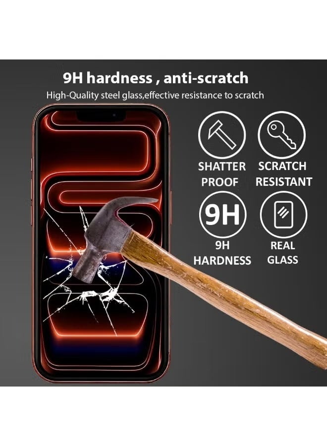 CAISLES Tempered Glass Screen Protector for iPhone 16 Pro Max - Ultra Clear, 9H Hardness - Image 2