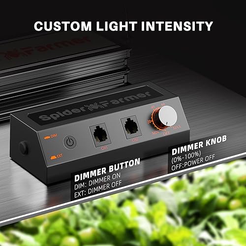 Spider Farmer SF1000, Samsung LM301H EVO Led Grow Light, Full Spectrum Plant Light, Dimmable & High Efficiency & Deeper Penetration Lamps for Seed Starting Vegetables Bloom in 2x2/3x3 Grow Tent - Image 4