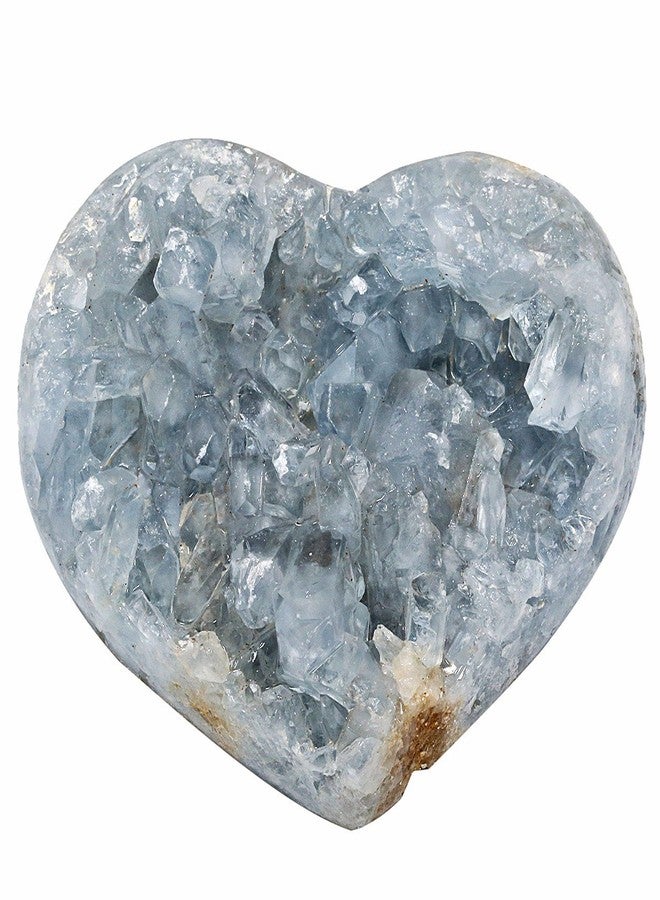 rockcloud Natural Raw Blue Celestite Mineral Healing Crystal Cluster Geode Irregular Home Decoration Gemstone Specimen Large, 2.(Approx 160-220 Gram) - Image 5