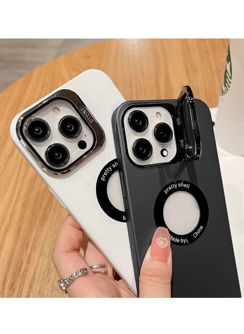 Techie Camera Guard Kickstand with Magnetic Transparent Hole Back Cover Case Shockproof Protection For Apple Iphone 14 Pro Max - Image 4