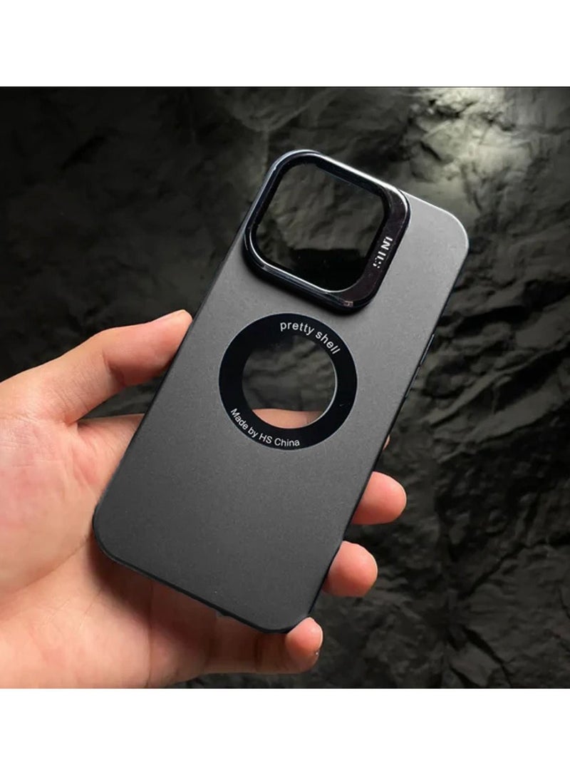 Techie Camera Guard Kickstand with Magnetic Transparent Hole Back Cover Case Shockproof Protection For Apple Iphone 14 Pro Max - Image 2