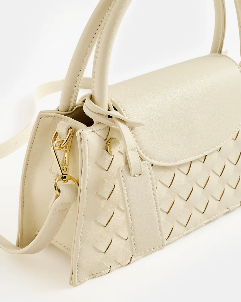 REDTAG Women Beige Braided Shoulder Bag