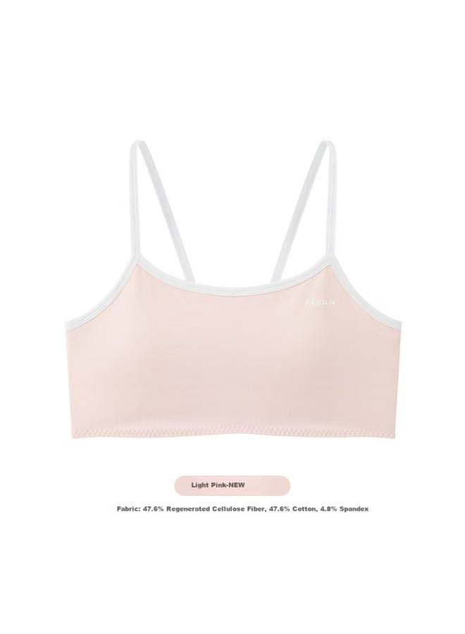 Like Uu Enlightenment First Stage Camisole Bra, Girls' Underwear, Puberty Bra For Older Girls, Pearl White - Image 5