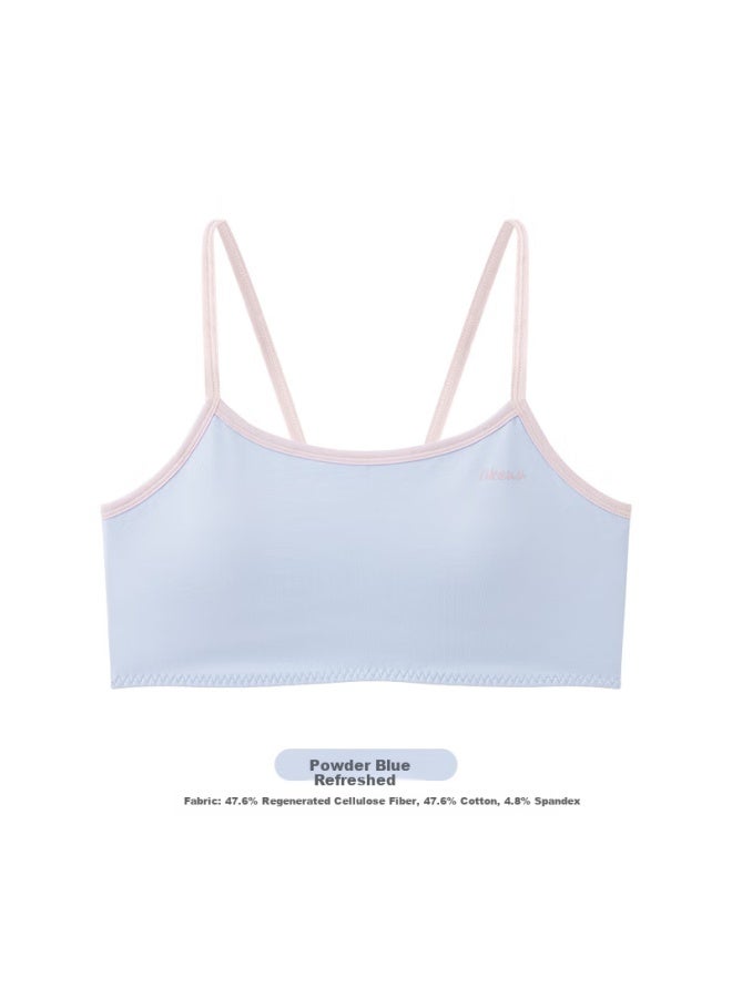 Like Uu Enlightenment First Stage Camisole Bra, Girls' Underwear, Puberty Bra For Older Girls, Pearl White - Image 4