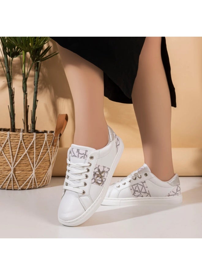Comfortable and high-quality women's sneakers SN-21-WHITE
