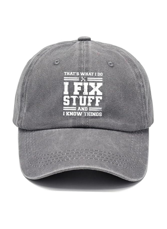 قبعة بيسبول كلاسيكية كلاسيكية رجالية قطنية كلاسيكية مغسولة وقابلة للتعديل، أفكار هدايا عيد ميلاد - Image 1