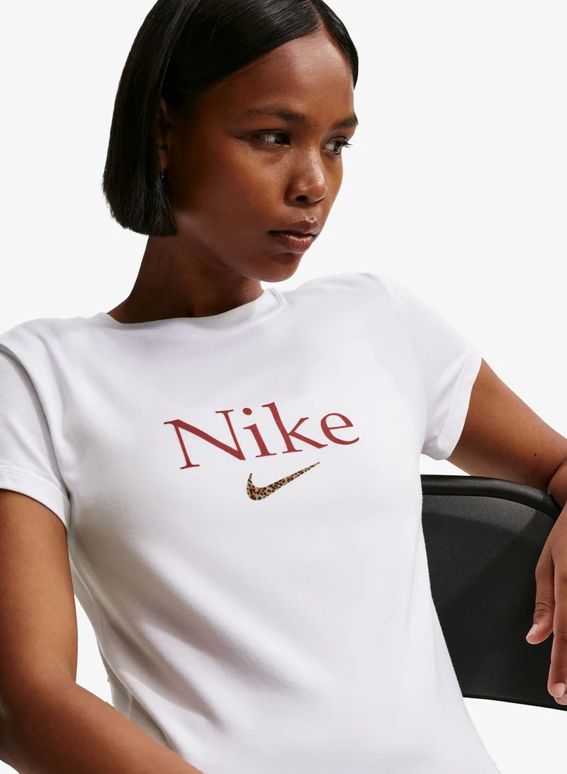 Nike WHITE Nsw Trend Modern Cropped Top for Women | Best Price UAE