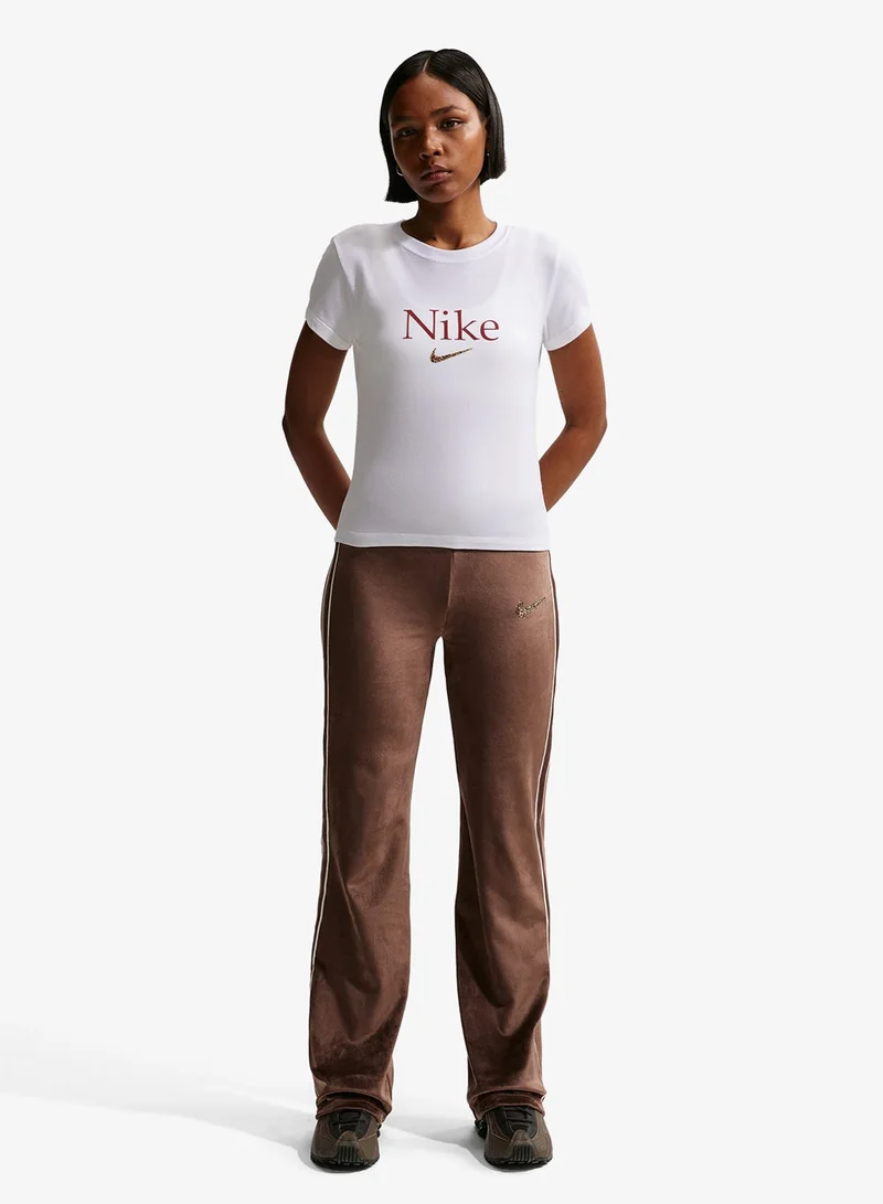 Nike WHITE Nsw Trend Modern Cropped Top for Women | Best Price UAE