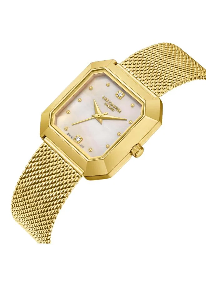 لي كوبر Women's Mesh Analog Watch LC08027.120 - 27 mm