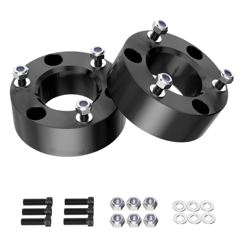 Richeer 3 Front Leveling Lift Kit Compatible with 20072024 SilveradoSierra 1500 Leveling Lift Kit for 20072024 SilveradoSierra 1500 Forged Front Strut Spacers Raise Front of Vehicle by 3