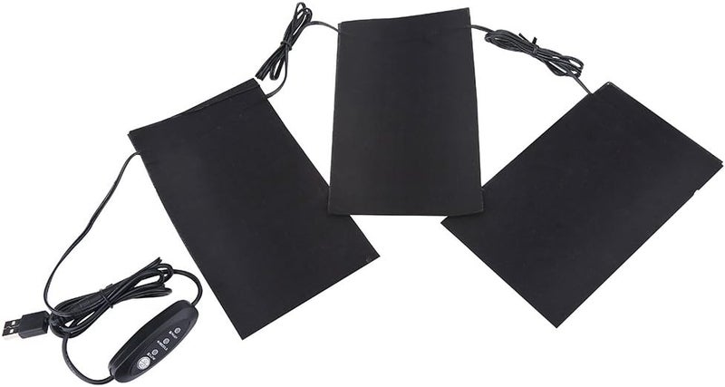 Clothes Heating Pad, USB Electric Heating Pads Cloth, 3 Gears Foldable Washable Heat Pad for Outdoor Winter Camping Night - Image 1