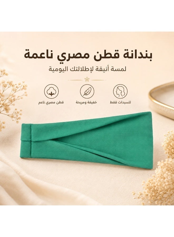 عصابات رأس عصرية للنساء، عصابة رأس عريضة لممارسة اليوجا والتمارين الرياضية (أخضر نعناعي) - Image 3