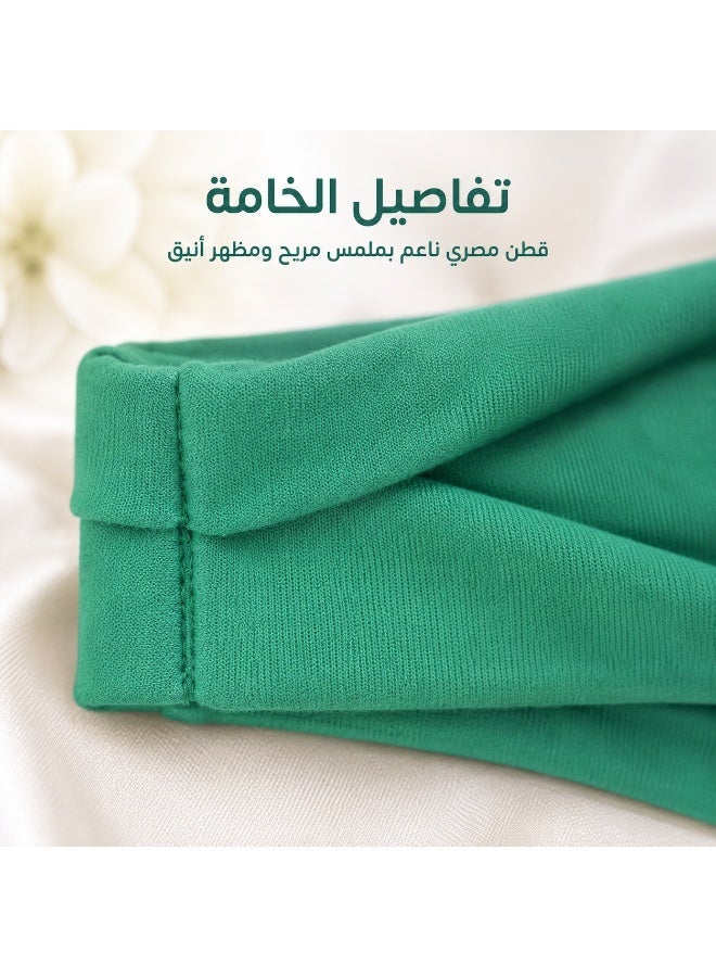 عصابات رأس عصرية للنساء، عصابة رأس عريضة لممارسة اليوجا والتمارين الرياضية (أخضر نعناعي) - Image 4