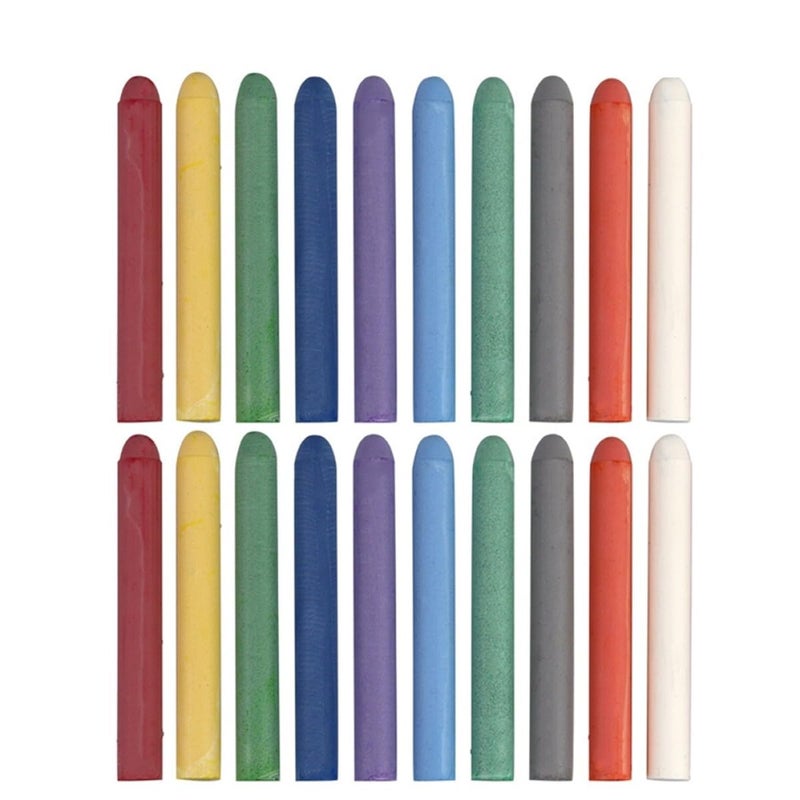 Water Soluble Colored Chalk 20 Pieces Box Erasable Dustless for Blackboard Teaching Drawing Writing Supplies - Image 4