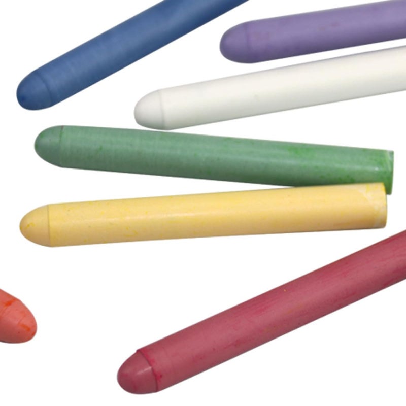 Water Soluble Colored Chalk 20 Pieces Box Erasable Dustless for Blackboard Teaching Drawing Writing Supplies - Image 5