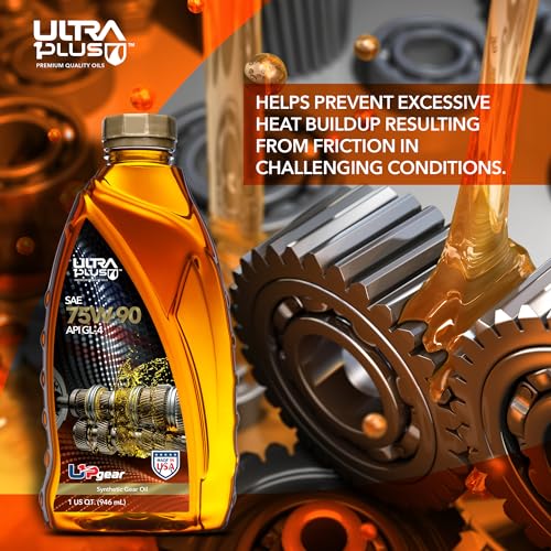 ULTRA 1PLUS SAE 75W-90 Synthetic Gear Oil, API GL-4 (3 Pack QT) - Image 3
