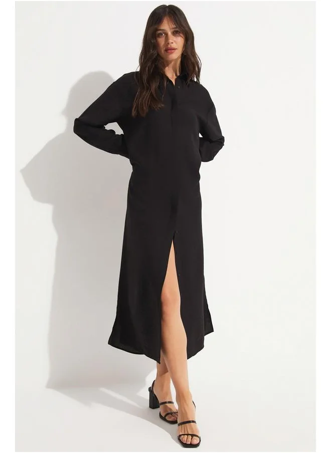 جون Black Maxi Dress