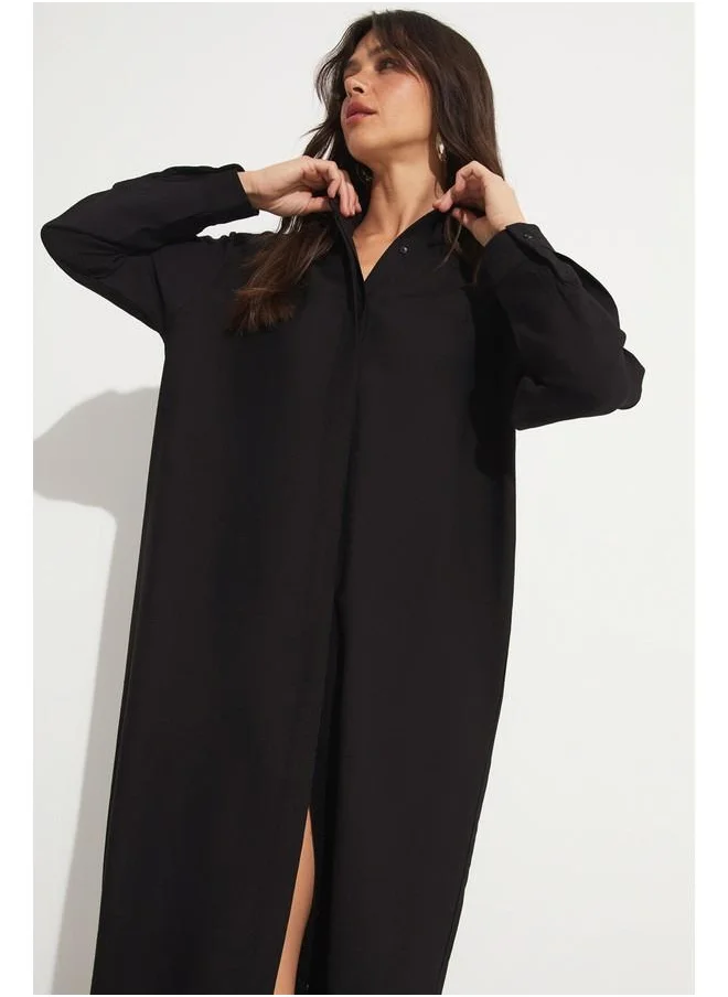 جون Black Maxi Dress