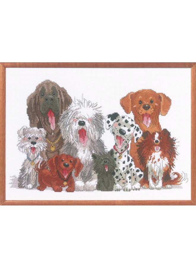 Janlynn Counted Cross Stitch Kit, Dogs of Duck Port, 15" x 10"